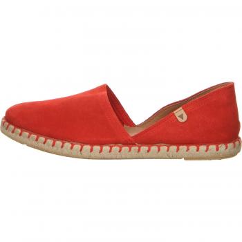 Alpargatas de mujer Carmen en serraje rojo - Verbenas