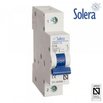 Magnetotérmico Solera 1P 16A C 6Ka Residencial/Terciario (Retractilado) [E3-02864]