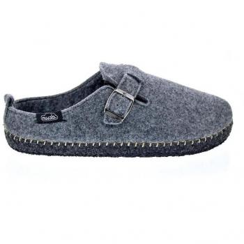 Nuvola Zueco Belt Pantuflas Unisex de Estar por Casa con Suela de Goma Gris