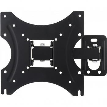 Soporte de Montaje en Pared Ajustable para TV de 14-42 Pulgadas, 35KG, Inclinación de 15 Grados con Llave Pequeña