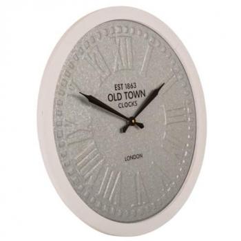Reloj de Pared de Madera y Metal 60x60x6 cm