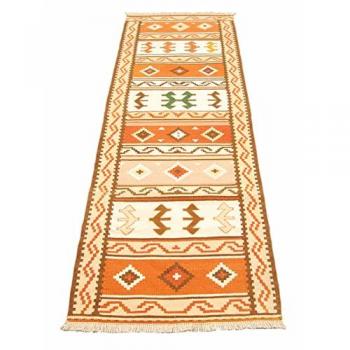 Alfombra Kilim Original Auténtica Hecha a Mano 210x65 cm