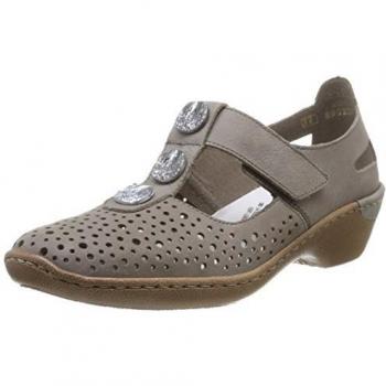 Rieker 48369/42 - Zapatos de cordones de otras pieles para mujer gris gris 42