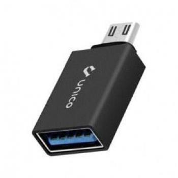 Adaptador Único Micro USB 3.0 Metálico Negro