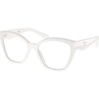 Prada PR 20ZV 17K1O1 Women's Geometric White Eyeglasses