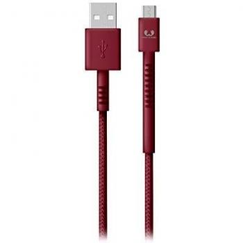 Fresh ‘n Rebel USB Cable FABRIQ Ruby | Cable Micro-USB Charga 3 m