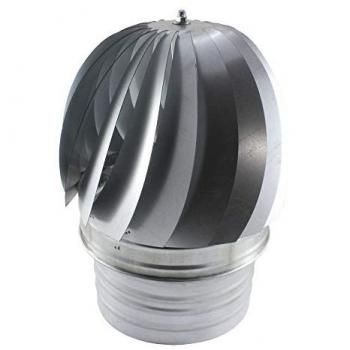 Deflector Eólico Galvanizado Hydrafix 250mm - Acero galvanizado, redondo, para salida de humos, resistente
