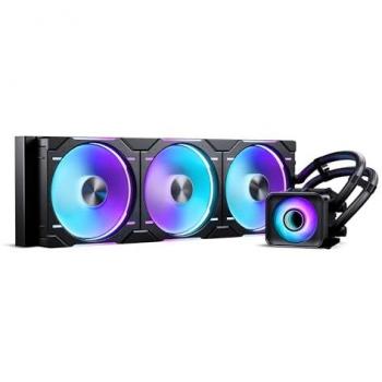 Refrigeración Líquida Phanteks Glacier One 420D30 X2 DRGB - 420mm, Negra, AiO, con 3 Ventiladores RGB