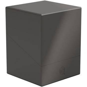 Ultimate Guard Boulder Deck Case 100+ Solid Gris - Funda para cartas, capacidad para más de 100 cartas con fundas, color gris, diseño robusto y duradero, cierre magnético, fabricado en material libre de PVC
