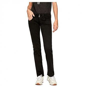 Pepe Jeans Venus Women's Straight Leg Black Denim Pants