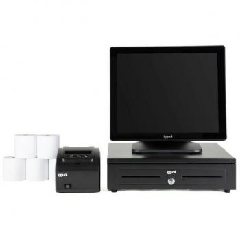 Iggual Pack Completo TPV 17 AIO TP8002 Iron-HD - All in One, Pantalla de 17 pulgadas, 8 GB de RAM, 128 GB SSD