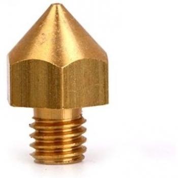 0,5 mm De cobre de boquillas de cabezales para 3 mm Filament 3D impresora electrónico de extrusión Golden