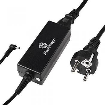 rosefray Cargador adapteteur para Asus Eee PC 1005PX Netbook AD82000 110LF EXA0901 X H EXA1004UH EU, Router RT-N56U, RT-AC66U, 1001PX 1005 1015 1005HA 1005P 1005PE 1005PR 1008HA 1008P1015P 1015PE 1101HA 1201HA 1201 N 1201 NL 1201PN 1101HA 1101HA 110
