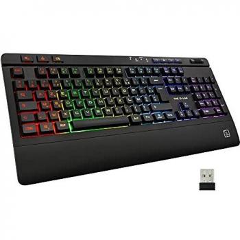 Teclado Gaming Inalámbrico RGB G-LAB Keyz Titanium AZERTY