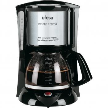 Cafetera de Goteo Ufesa CG7232, 800W, Capacidad para 10 Tazas Grandes, Color Negro y Gris