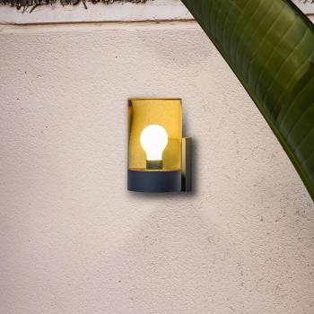 Aplique de exterior Faro Barcelona Kila Gris oscuro con bombilla de 20cm