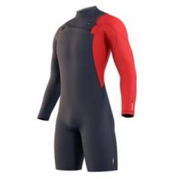 Mystic Traje Corto Marshall Longarm 3/2mm Mmfzip Navy/Red 2023
