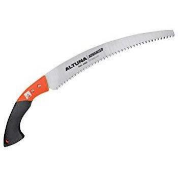 Serrucho de Poda Sawing J422 - Empuñadura Bimaterial - Dentado Japonés - Resistente y Muy Ligero - Sierra de Mano para Madera con Hoja Rectificada - Ideal para Uso Forestal - Incluye Funda - Altuna