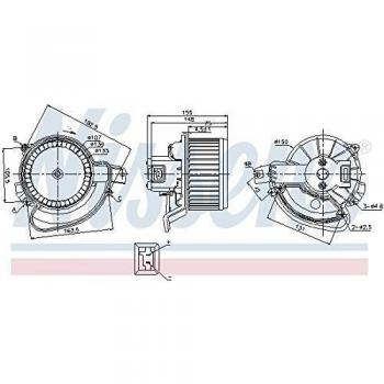 Nissens 87136 Ventilador Habitáculo