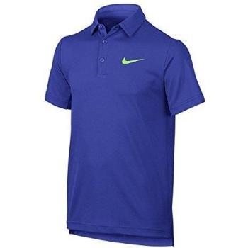 Nike B Dry Polo de Tenis, Niños, Azul