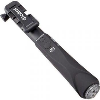 Rollei Selfie Stick 4 Life - Barra para autorretratos, con Bluetooth, extensible, longitud 90 cm, aluminio color negro