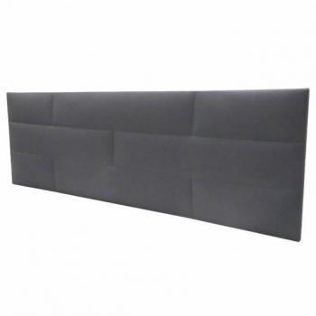 Cabecero Tapizado Cube Matrimonio Color Gris 166x54x3 cm