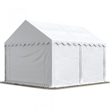 Carpa de Almacenamiento Toolport 3x4 m PVC 750 N Impermeable Blanca con Base Reforzada