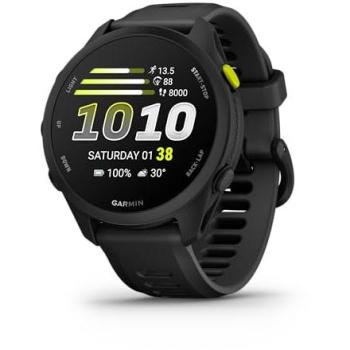 Smartwatch Garmin Forerunner 70 GPS 1.2 AMOLED Negro, 42.6 mm, Bluetooth, Monitor de Sueño, Resistencia al Agua 5 ATM