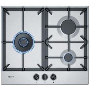 Placa de gas Neff T26DS19N0 de acero inoxidable 60 cm con 3 fuegos y 8000W