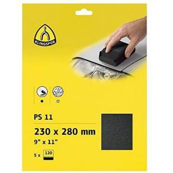 Klingspor 241790 Papel Abrasivo, Resistente al Agua, PS 11 A, 240 Grano, 230X280 mm