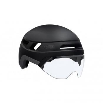 Casco Lazer Urbanize VISIERE LED Negro mate, talla S, características: diseño urbano, visera con luces LED integradas, color negro mate, homologación NTA para uso en vías públicas
