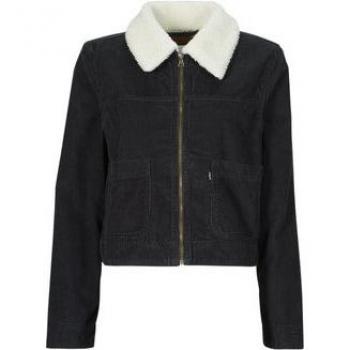 Cazadora Levi's Trucker Sherpa negra de micropana y borreguillo para mujer
