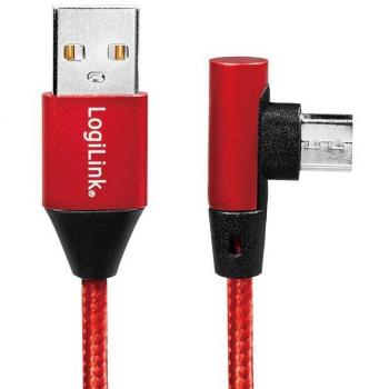 Cable de carga y sincronización LogiLink USB 2.0, USB-A a micro-USB, longitud de 1,0 m