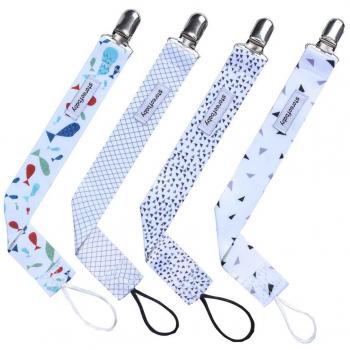 Storeofbaby Mam Soother Soportes de cadena Baby Dummy Pacifier Clip Correa para chicos Soothers y Teethers Paquete de 4