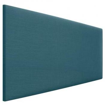 Cabecero Tapizado de Lino Natural Turquesa 80x50cm para Cama Moderna (70/80/90)
