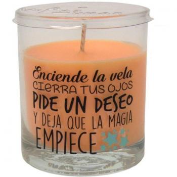 Martínez Morales Vela Perfumada Vaso Mensaje