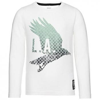 NAME IT - Camiseta de manga larga - para niño blanco Weiß 9 años