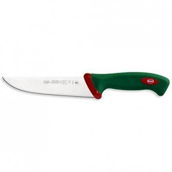 Cuchillo Francés Sanelli Premana 18 cm - Cuchillo de Cocina Profesional con Mango Antideslizante Verde, Acero Inoxidable
