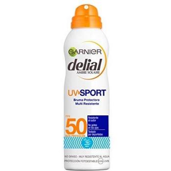 Garnier Delial UV Sport Bruma de Protección Solar para Cara y Cuerpo con SPF50 - 200 ml