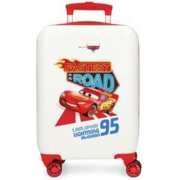 Disney Maleta de Cabina ABS Rígida Cars Good Mood Blanco
