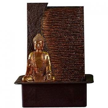Fuente Zen de Resina con Buda Jati - LED 30x22x40 cm