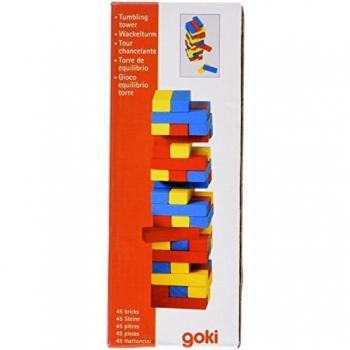 Goki - Torre de equilibrio de madera, 45 piezas