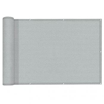 Pantalla de Privacidad para Balcón AXT Shade 90x500cm, Protección UV HDPE, Gris Claro