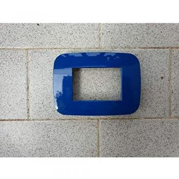 Placa Compatibles Axolute Bticino Color Azul 3 Foros
