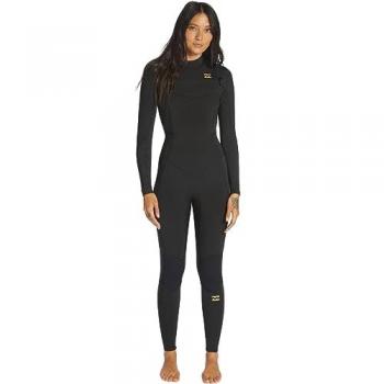 Billabong Traje Neopreno Manga Larga 54 Synergy 4 Mm Cremallera Pectoral Mujer Talla 6 Wild Black