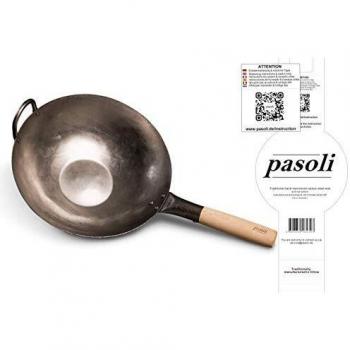 pasoli Wok con Base Plana para la Cocina