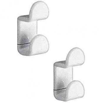 Gedy 2900 Percha, Resina, Blanco, 4.2x4.9x10.5 cm