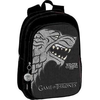 Game of Thrones Stark Perona 57064, Mochila Grande Adaptable a Carro, Negro/Gris