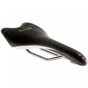 Astute Horizonte Sr, sillín Ciclo Unisex Adulto, Unisex Adulto, 8054615211070, Negro Mate/Plateado, 135 x 275 mm
