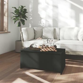 Mesa de centro vidaXL de madera de ingeniería 90x50x41,5 cm en Blanco, Negro y Roble Sonoma; Mesita de Salón o Comedor o Auxiliar